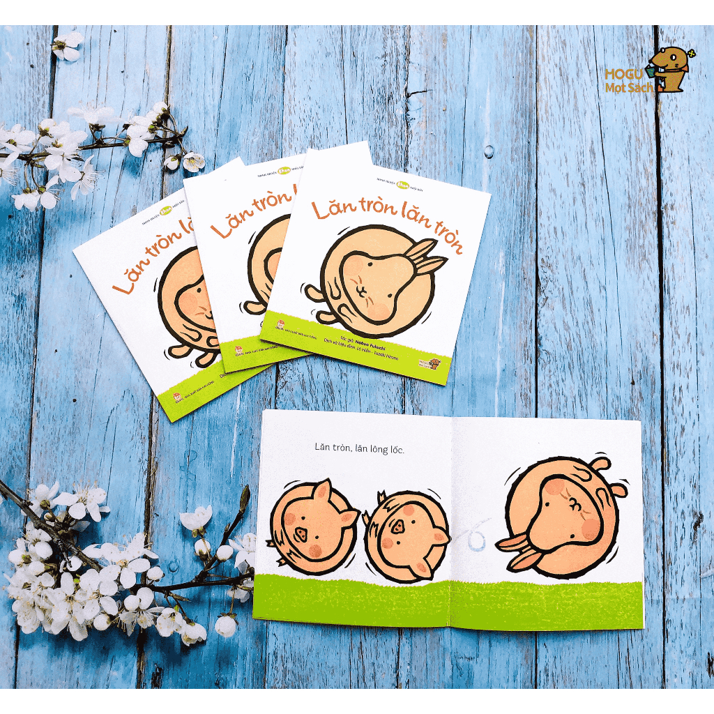 Sách Ehon cho bé 0 2 tuổi - Lăn tròn, lăn tròn! (Tranh truyện ehon Nhật Bản cho bé) | BigBuy360 - bigbuy360.vn