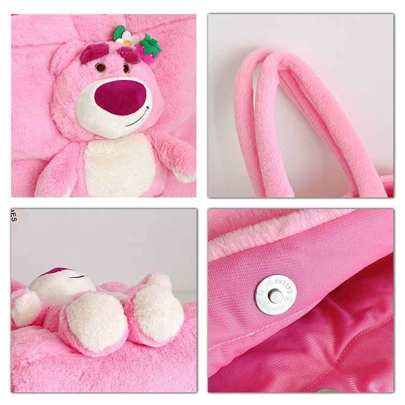 Túi xách đeo vai vải bông Stitch dễ thương