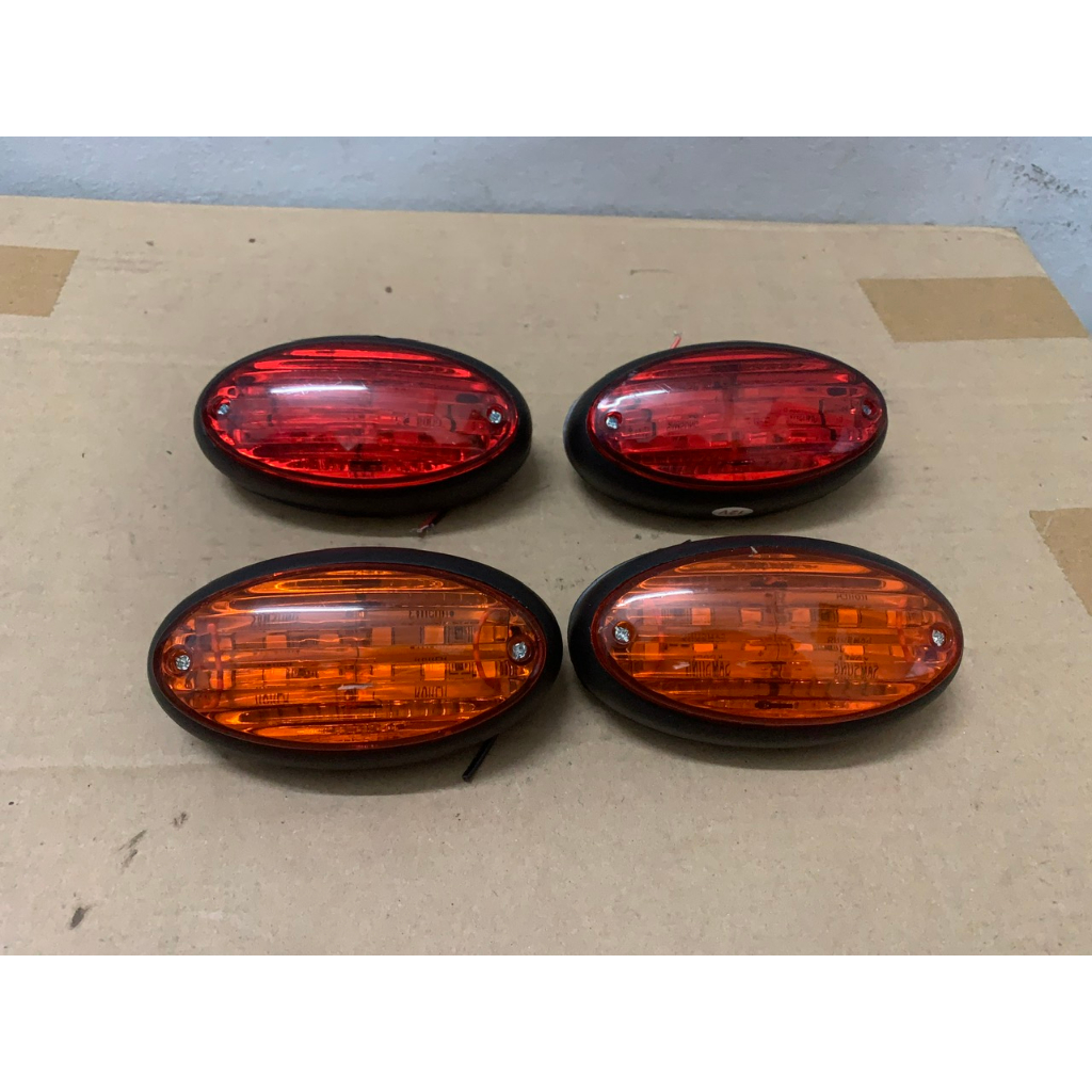 Đèn Hột Xoài LED, Đèn Báo Giới Hạn Chiều Cao Thùng Xe, Đèn Bên Hông Xe Tải Hyundai, Kia, Isuzu,...Dùng Điện 12V