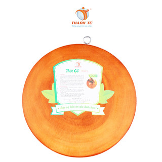 Thớt tròn gỗ xà cừ cao cấp thanh tú 30cm