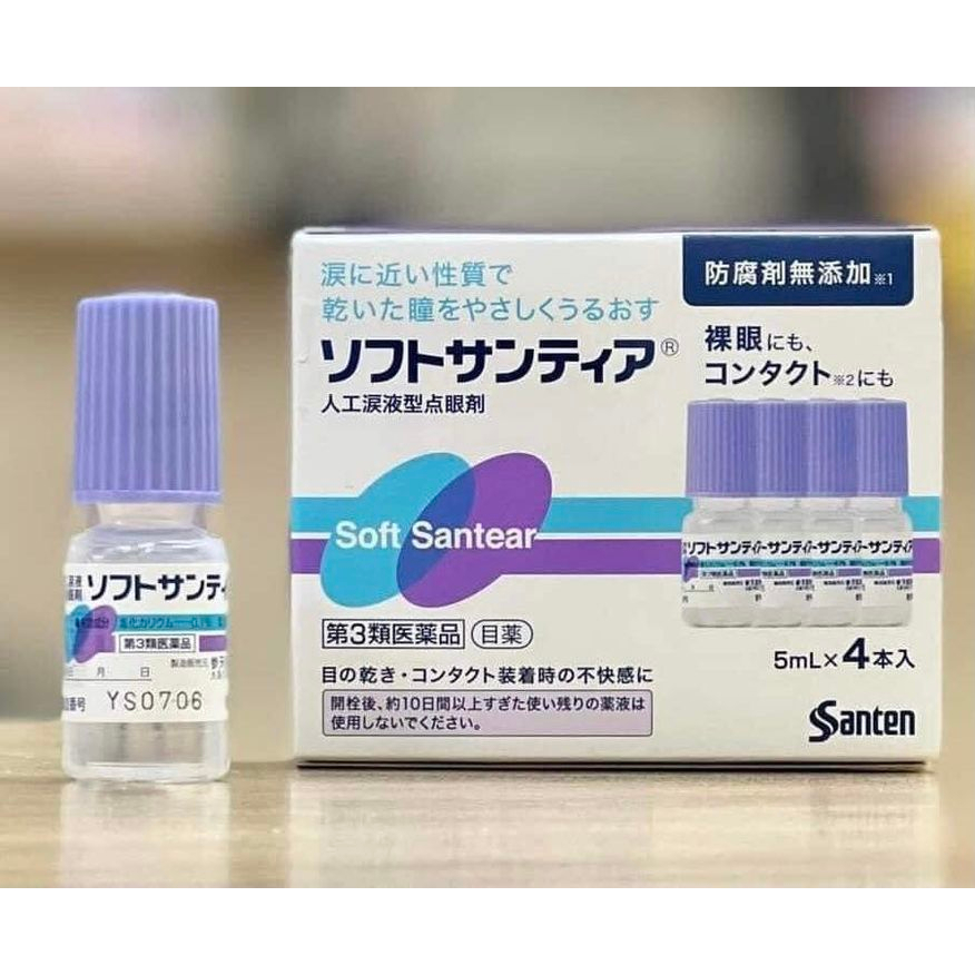 Nước nhỏ mắt nhân tạo Santen Soft Santear Nhật Bản