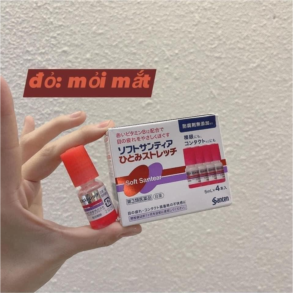 Nước nhỏ mắt nhân tạo Santen Soft Santear Nhật Bản
