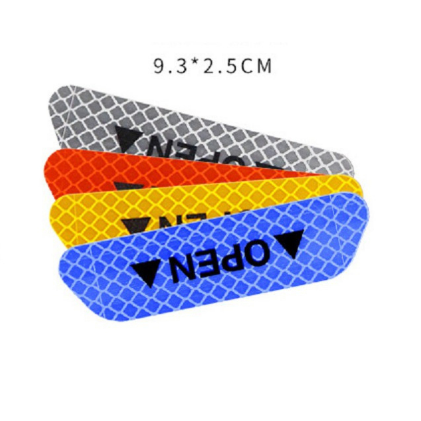 Tấm dán cửa xe ô tô Open THẾ HỆ MỚI 5 MÀU phản quang cánh bảo va chạm, Cảnh Báo Khẩn Cấp