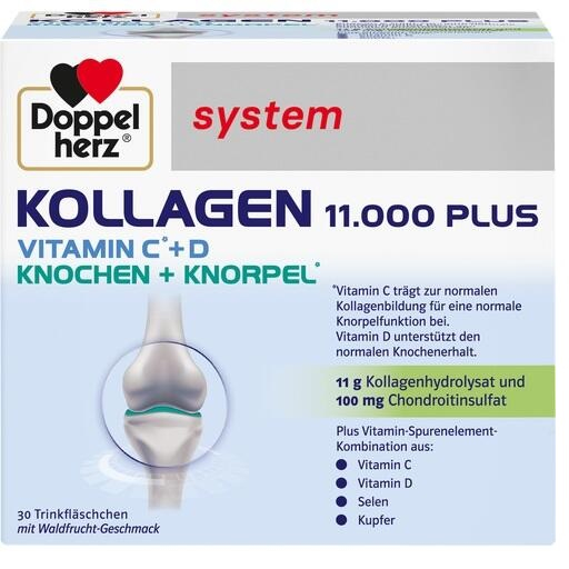 Collagen Thủy Phân Hỗ trợ xương khớp Kollagen 11.000 Plus, 30 x 25 ml