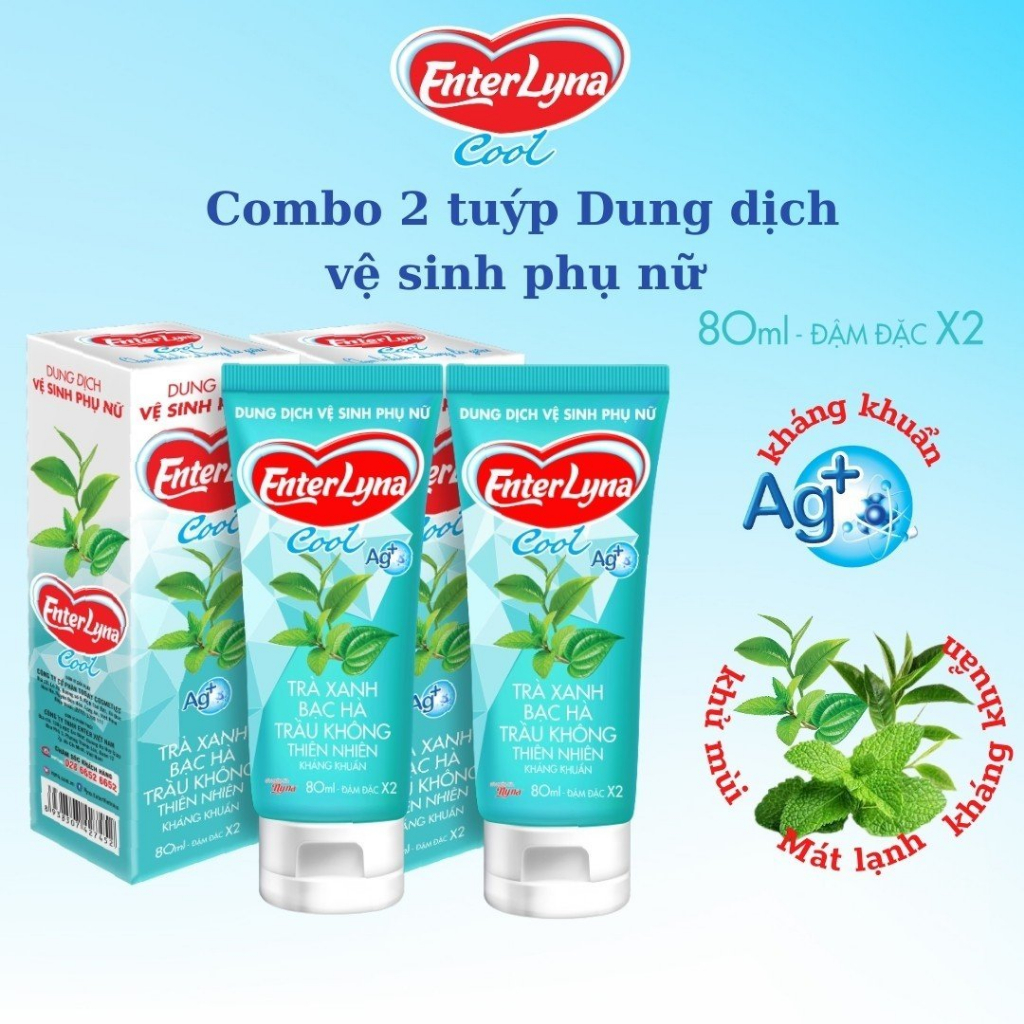 Dung Dịch Vệ Sinh Enterlyna Combo 2 Chai 80Ml
