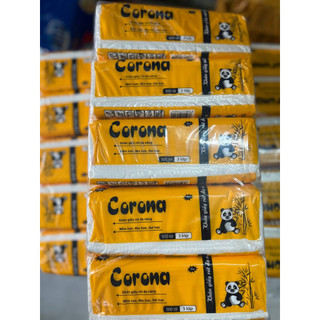 Khăn giấy corona 3 lớp - combo 5 gói giấy gấu trúc