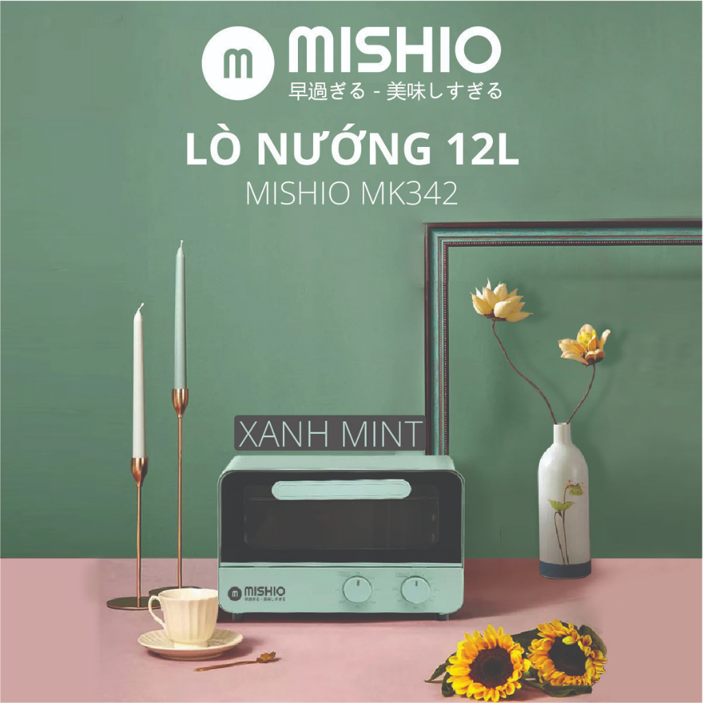 Lò nướng điện Mishio MK342 12Lít