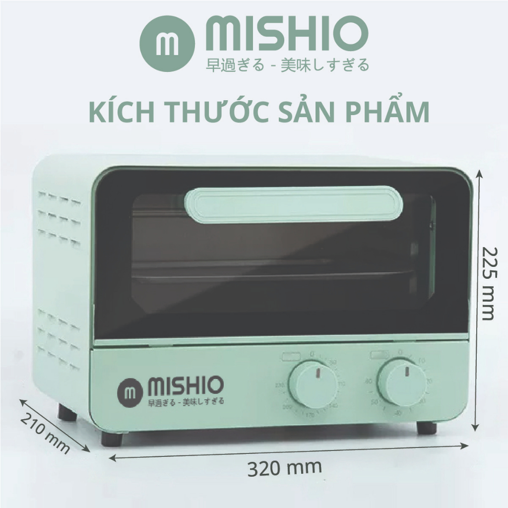 Lò nướng điện Mishio MK342 12Lít