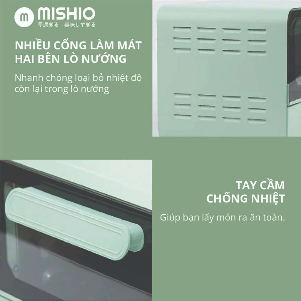 Lò nướng điện Mishio MK342 12Lít