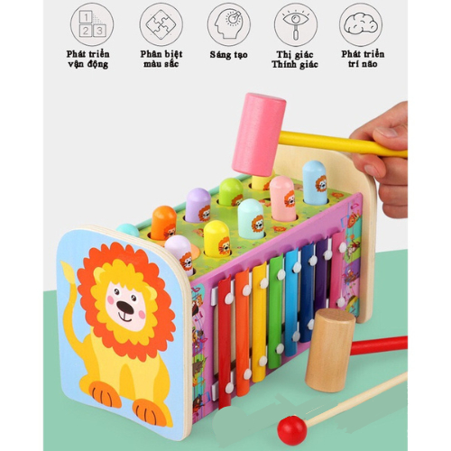 Đồ Chơi Đập Chuột Mini Cho Bé Có Đèn Có Nhạc Cho Bé