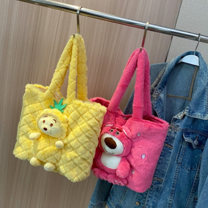Túi xách gấu dâu nhiều mẫu xinh xắn cho nữ, Túi đeo chéo gấu Lotso dễ thương _ TingTing