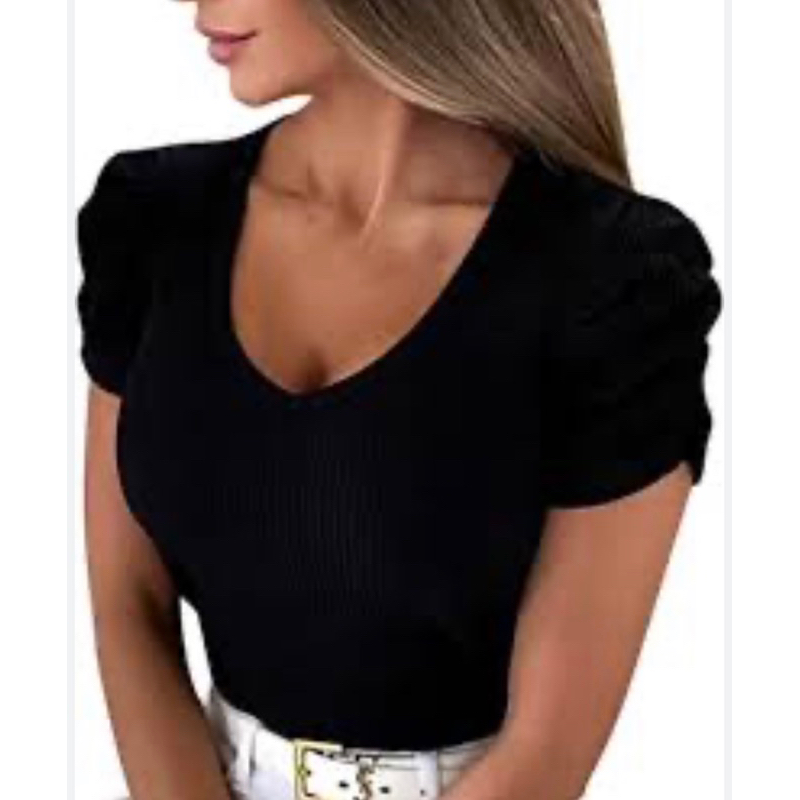 Áo thun nữ tay nhún