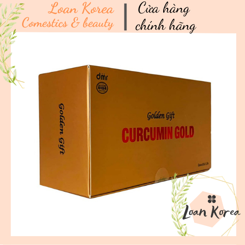 Curcumin Gold Golden Gift - Tinh Chất Nghệ Nano Hàn Quốc Đẹp Da Đẹp Dáng 100 Tép