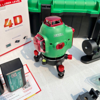 Máy cân mực laser,Máy laser xây dựng 16 tia xanh Akuza chính hãng chuyên bắn cos laze C29