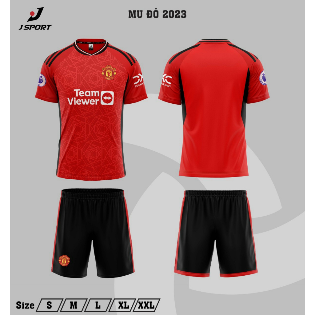 Áo bóng đá CLB MU có logo, in tên số theo yêu cầu