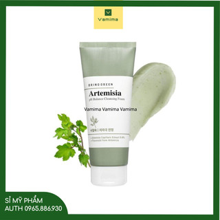 Sữa rửa mặt chiết xuất ngải cứu bring green artemisia ph balanced cleansing foam 200ml
