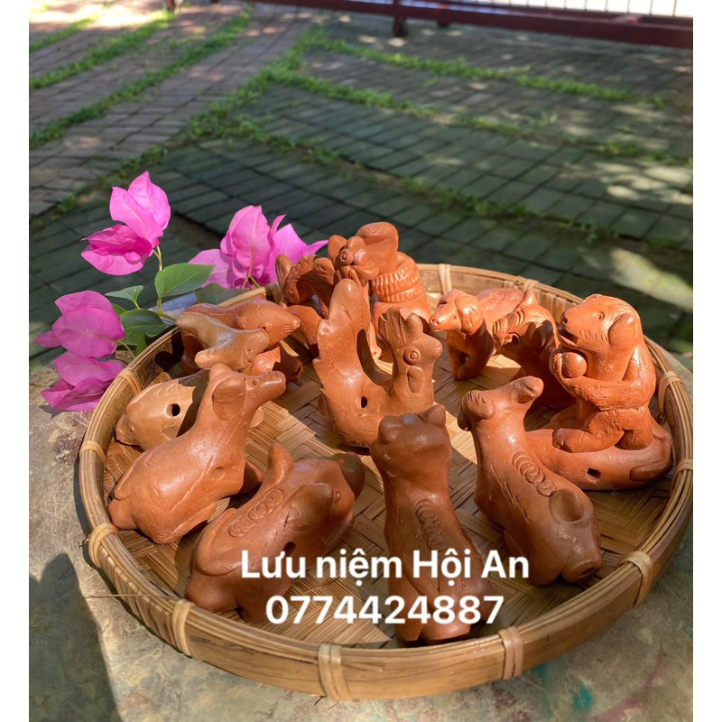 BỘ TÒ HE GỐM 12 CON GIÁP HỘI AN(Loại thường)