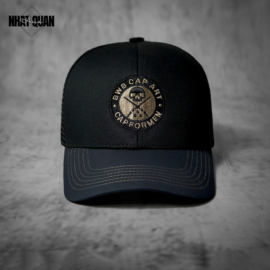 Mũ lưỡi trai nam BWB Cap Art kaki phối lưới cực chất - Nhật Quân Asia nhatquanasia