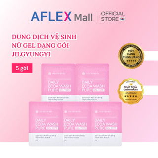 Dung dịch vệ sinh phụ nữ, gel phụ khoa Jilgyungyi làm sạch dịu vùng kín, hỗ trợ khử mùi hôi 5 gói