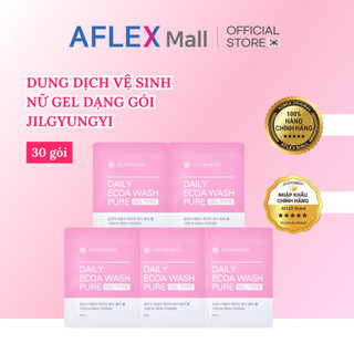 Dung dịch vệ sinh phụ nữ, gel phụ khoa Jilgyungyi làm sạch dịu vùng kín, hỗ trợ khử mùi hôi 30 gói