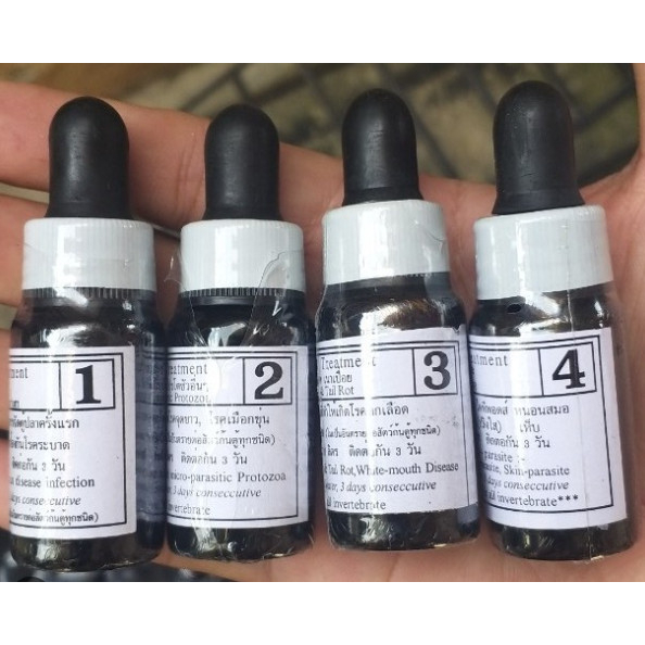 BIO KNOCK 1, 2, 3, 4 (Thái Lan) chai 30g - Chuyên dụng ngoài da cho cá cảnh