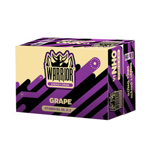 Thùng 24 lon nước tăng lực Warrior hương nho 325ml