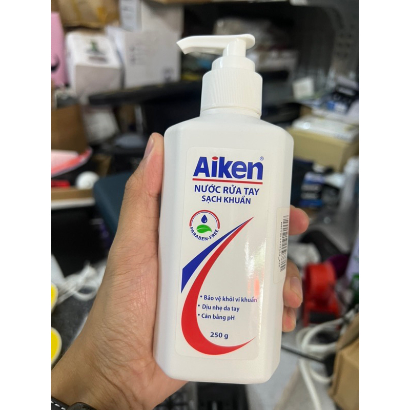 Nước rửa tay Aiken sạch khuẩn chai 500g