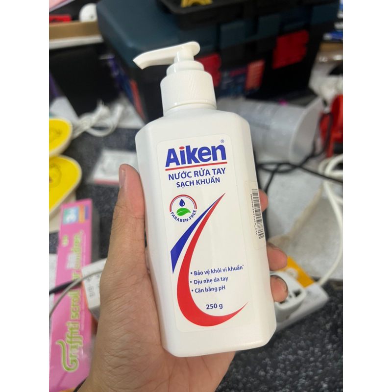 Nước rửa tay Aiken sạch khuẩn chai 500g