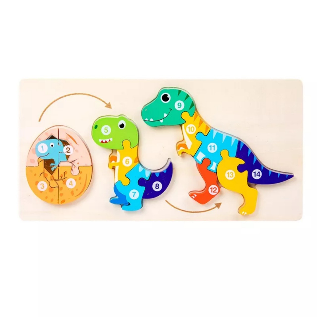 Đồ Chơi Xếp Hình Gỗ, Mô Hình Ghép Vòng Đời Động Vật Cho Bé Khám Phá Thế Giới Xung Quanh - Kodomo