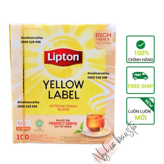 Trà Lipton túi lọc nhãn vàng 100 gói