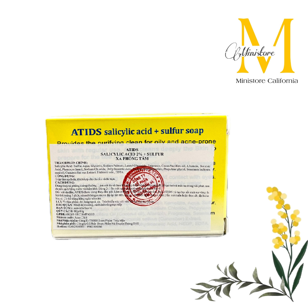 XÀ PHÒNG ATIDS SOAP - Xà phòng giảm mụn lưng