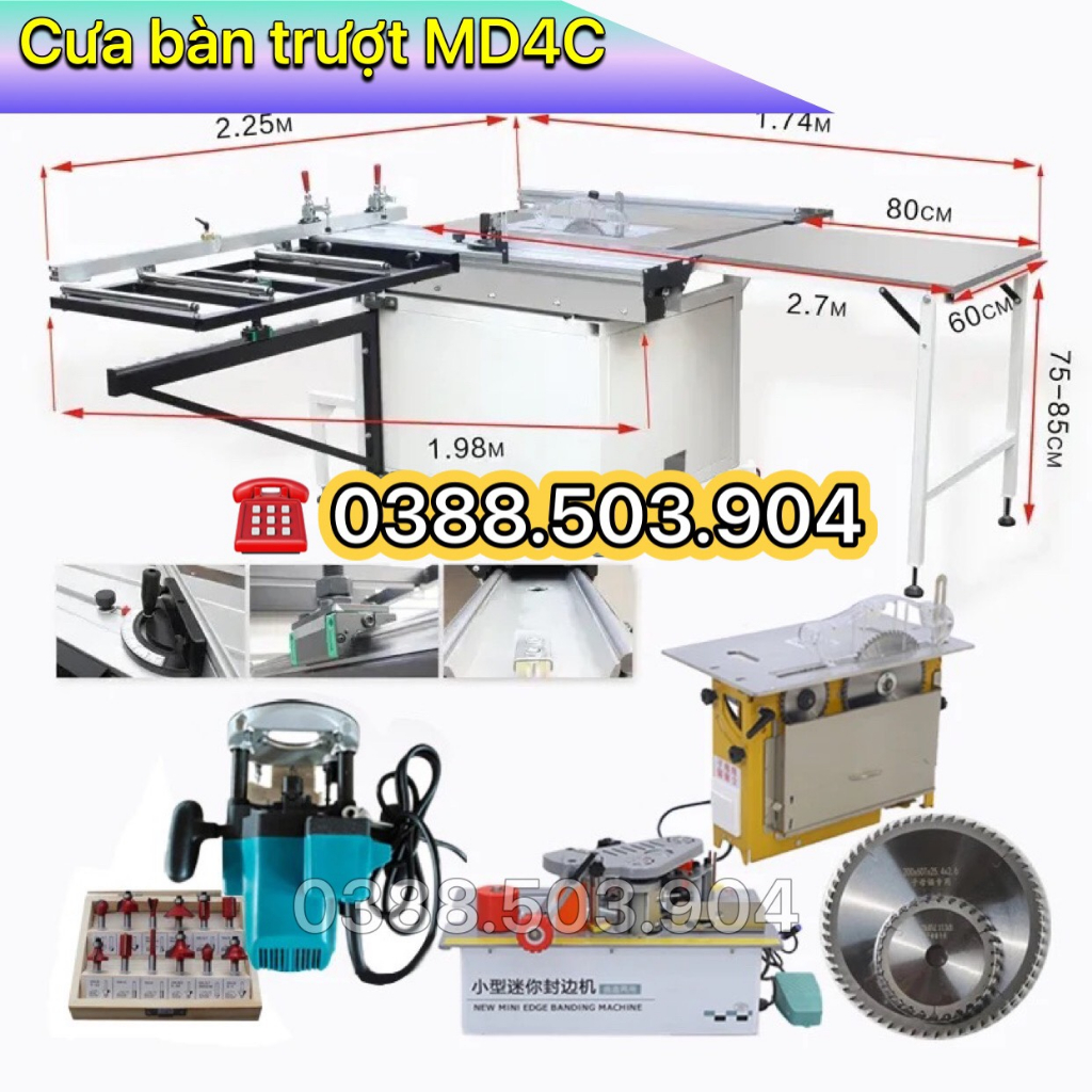 Cưa bàn trượt MD4C 2 lưỡi