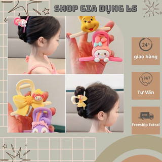 Kẹp tóc gấu dâu và thỏ dễ thương cho bé