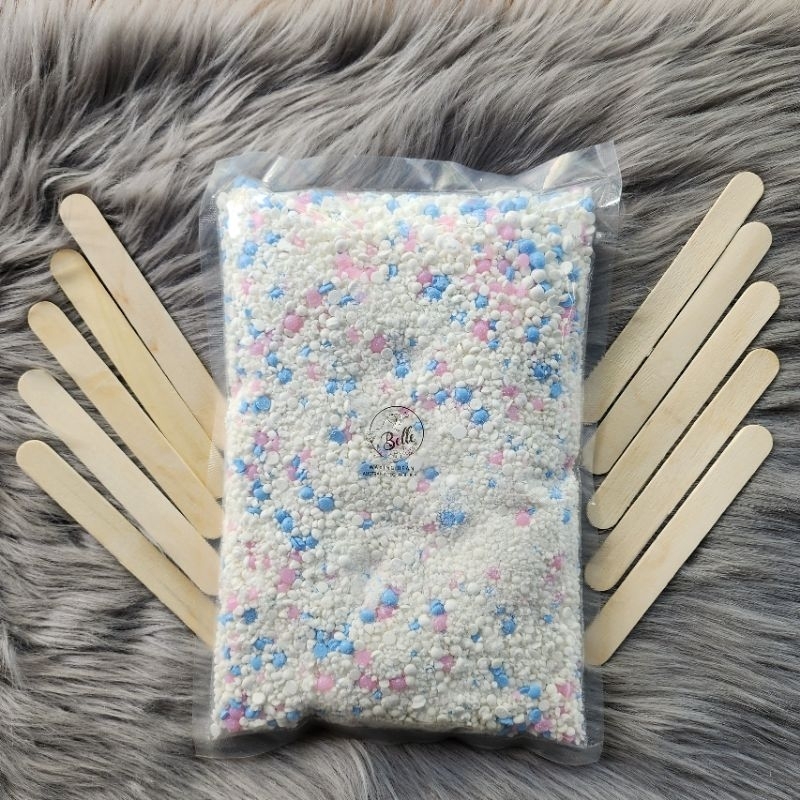 1kgSáp vụn sáp wax lông loại 1 sàng vụn tặng kèm que gỗ