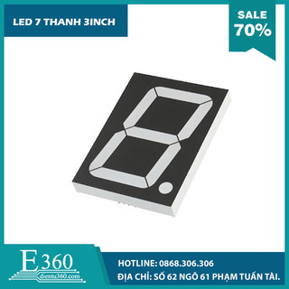 LED 7 THANH 3INCH (1 SỐ, ANOT CHUNG, SÁNG ĐỎ)
