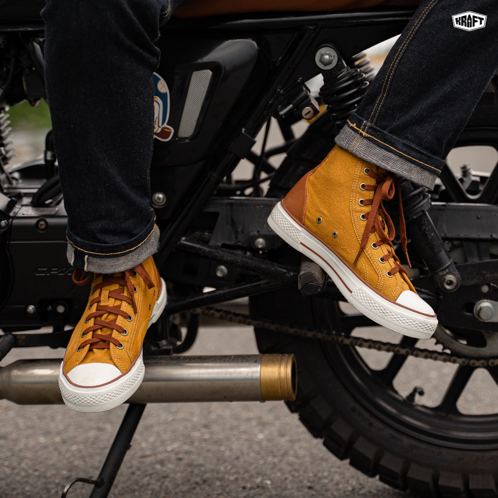 Kraft Shoes- Asin LESIC - Giày vải phối da cao cấp - Đậm Gu Vintage