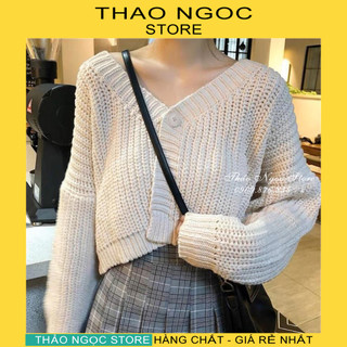 Áo khoác len 1 nút form rộng hàng qc! thảo ngọc store