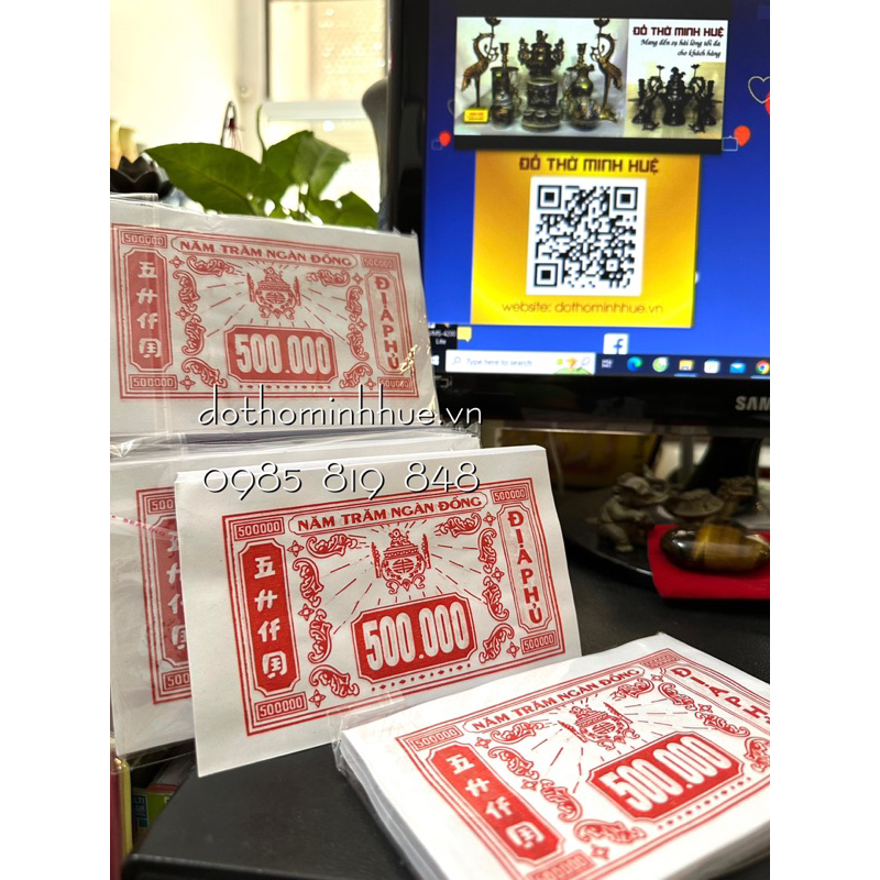 Tiền vàng mã / Đinh vàng mã / Đinh xu mã / Tiền địa phủ vàng mã / Tiền đô vàng mã - Tất cả đều loại đẹp