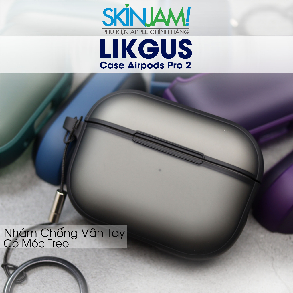 Vỏ Case Airpods Pro2/Airpods  3/ Airpod 1/ Airpod 2/ Airpod Pro  LIKGUS Nhám Mờ Chống Vân 5 Màu Chính Hãng Linkgus