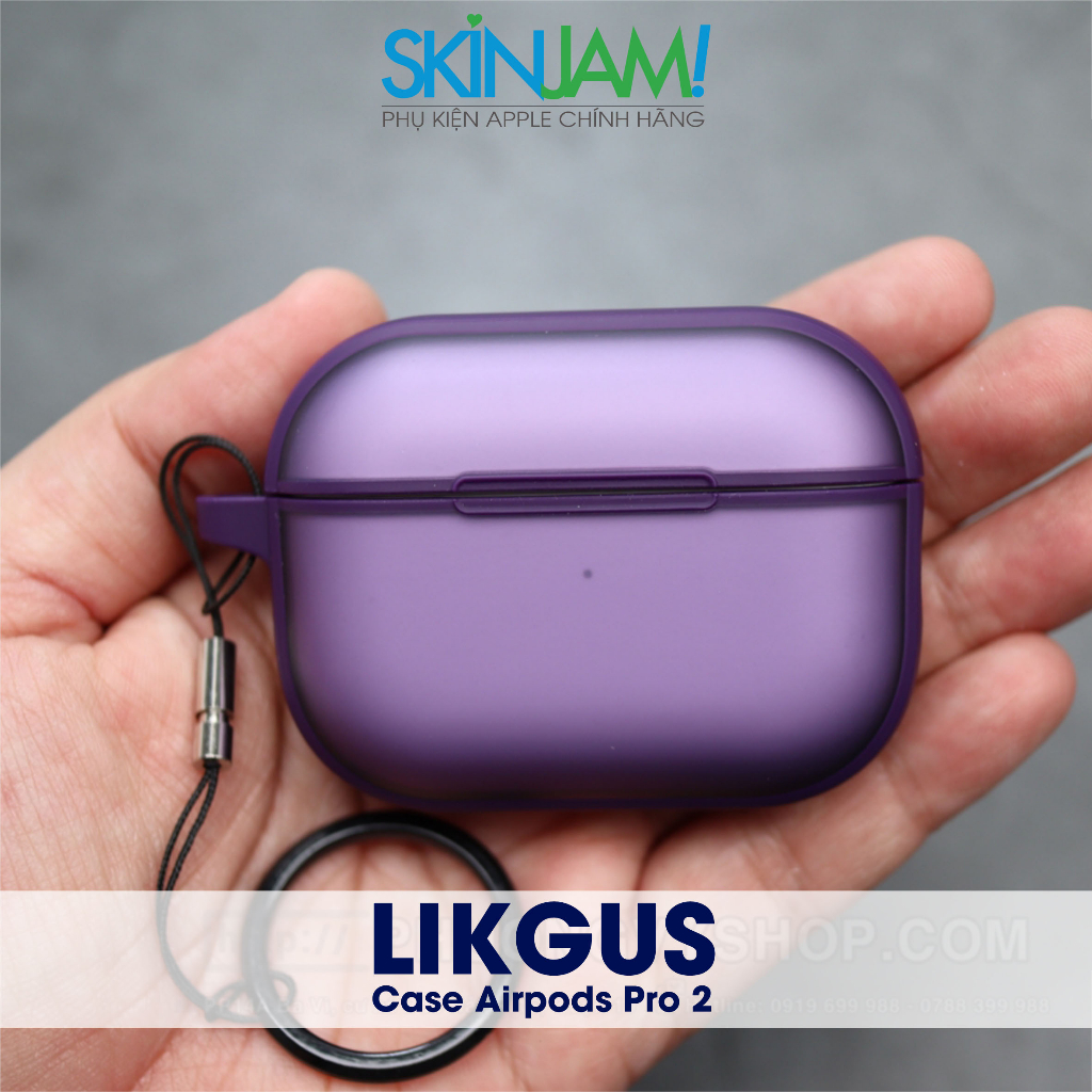 Vỏ Case Airpods Pro2/Airpods  3/ Airpod 1/ Airpod 2/ Airpod Pro  LIKGUS Nhám Mờ Chống Vân 5 Màu Chính Hãng Linkgus
