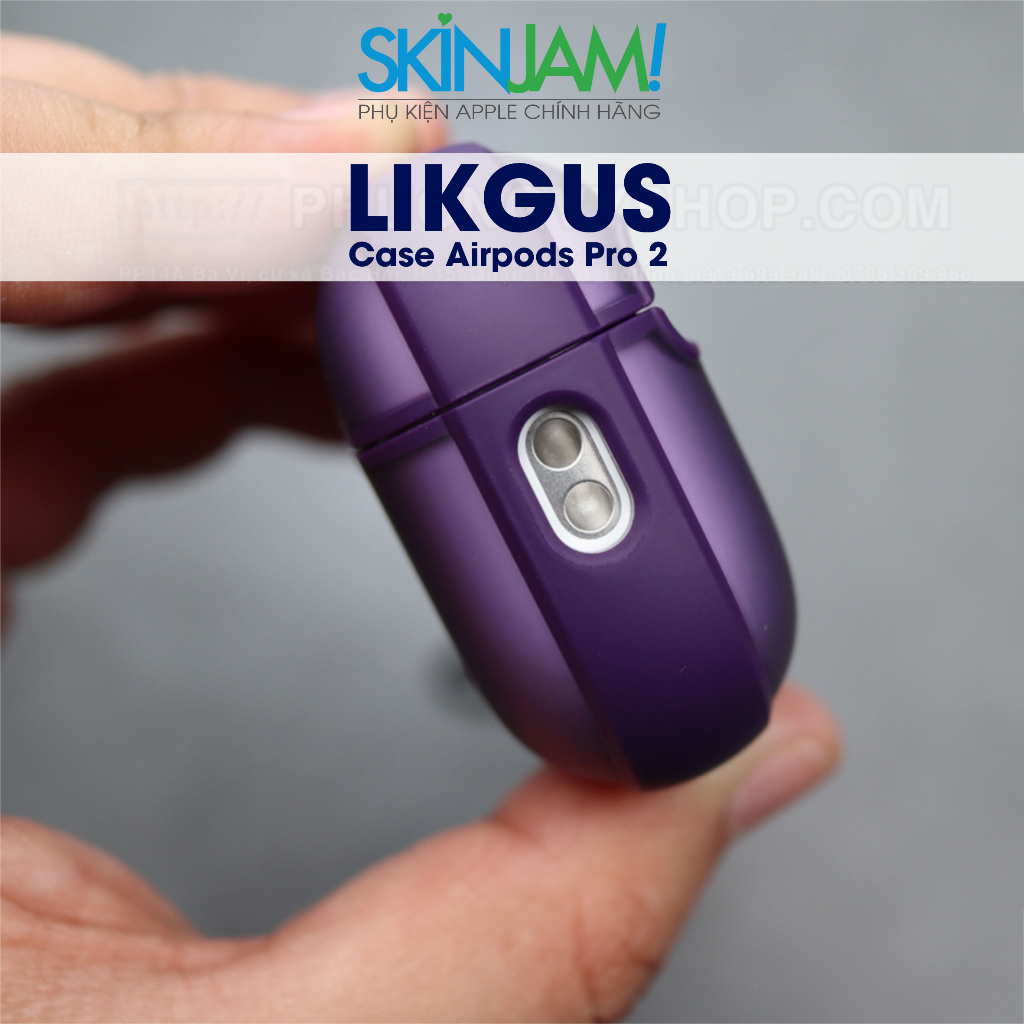 Vỏ Case Airpods Pro2/Airpods  3/ Airpod 1/ Airpod 2/ Airpod Pro  LIKGUS Nhám Mờ Chống Vân 5 Màu Chính Hãng Linkgus