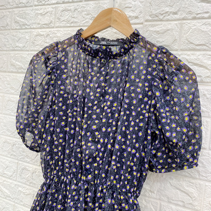 Đầm voal hoa nhí