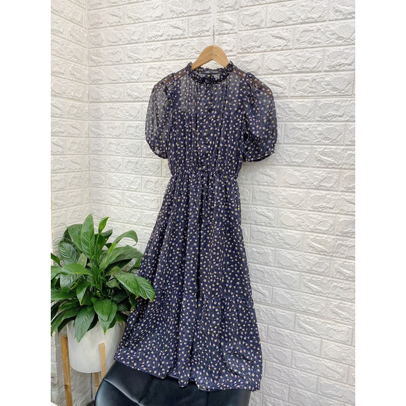 Đầm voal hoa nhí