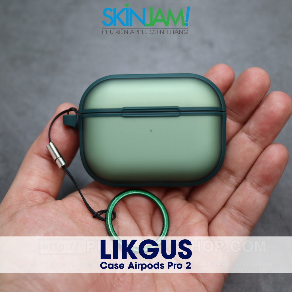 Vỏ Case Airpods Pro2/Airpods  3/ Airpod 1/ Airpod 2/ Airpod Pro  LIKGUS Nhám Mờ Chống Vân 5 Màu Chính Hãng Linkgus