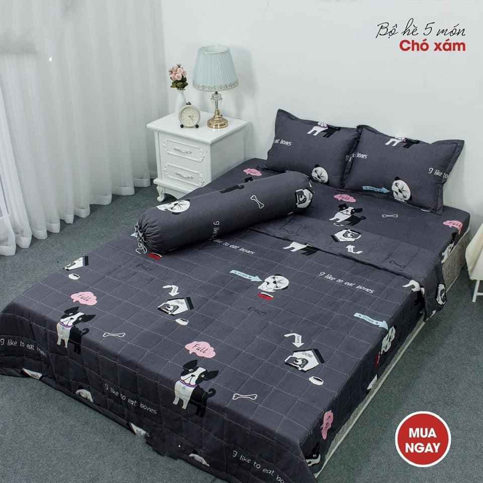 set 3 món 1 ga 2 gối polycotton