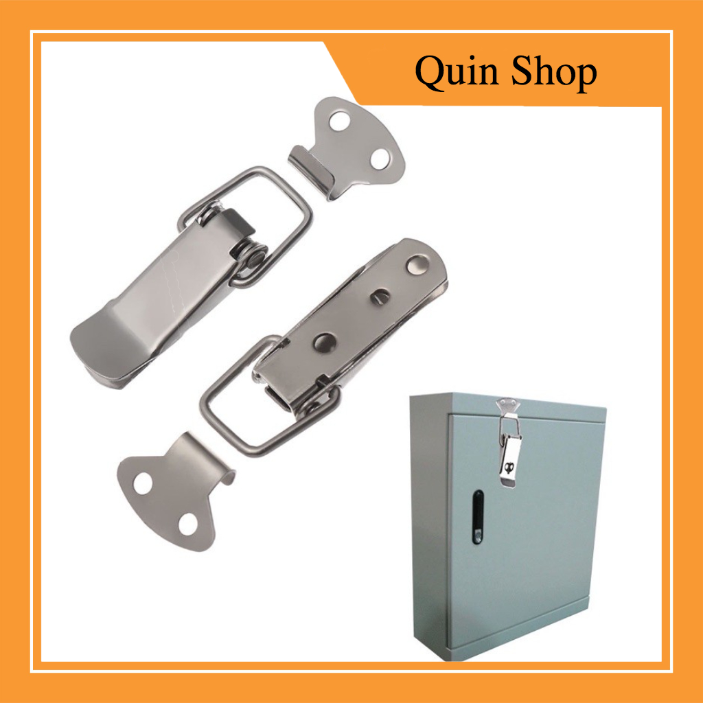 Khoá gài inox, khoá lật inox lắp hòm đạn, khóa hộp gỗ