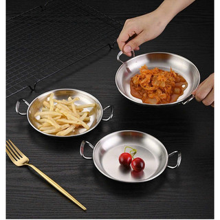 Chảo inox hai quai 15cm
