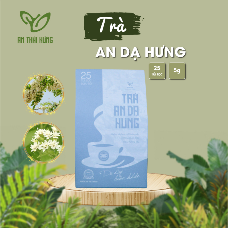 Trà an dạ hưng An Thái Hưng trà thảo mộc cho người đau dạ dày, giảm ợ chua đầy bụng 25 túi lọc 5gr