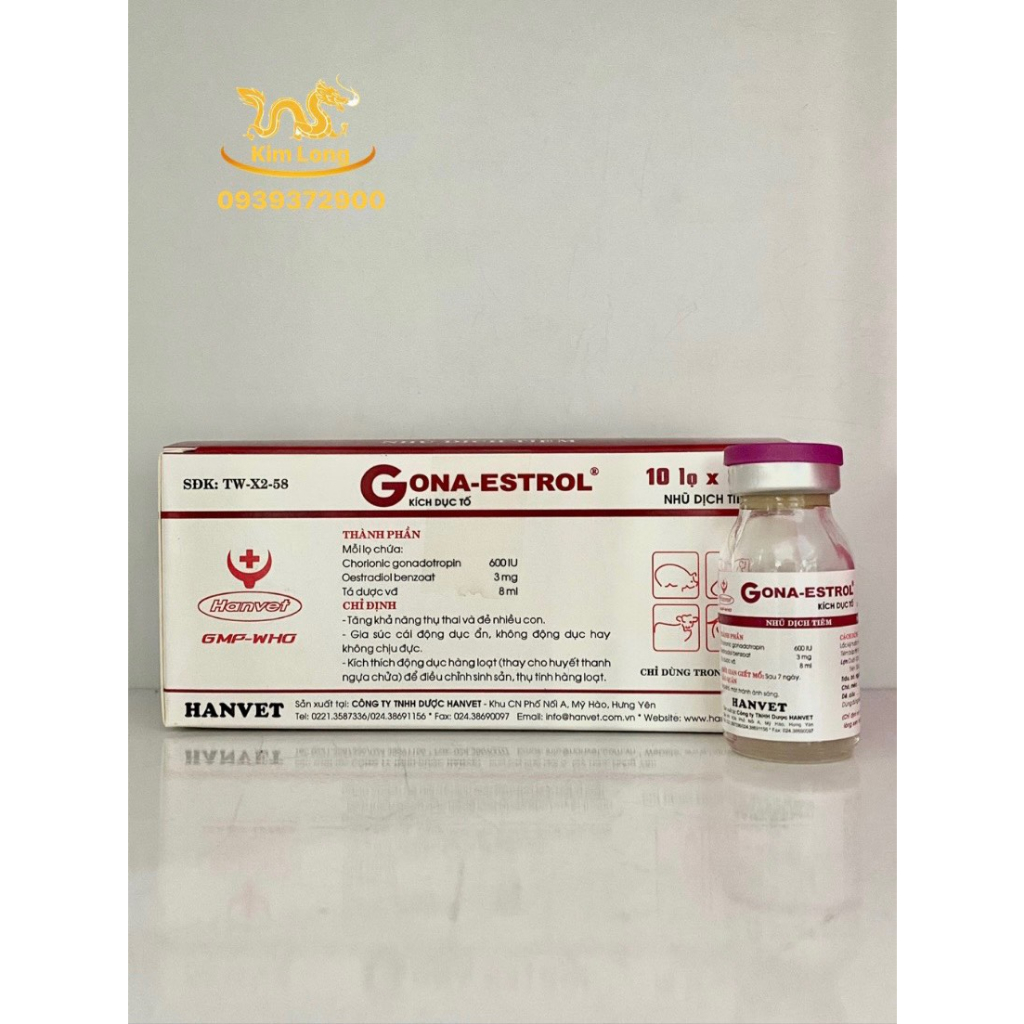GONA - ESTROL Lọ 4 - 8ml Tăng Khả Năng Thụ Thai Và Đẻ Nhiều Con