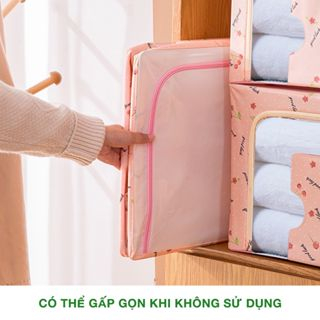 Hộp Đựng Quần Áo Chăn Màn Khung Thép Cao Cấp Loại To Tiện Lợi